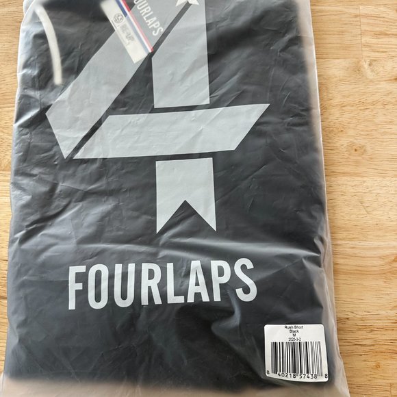 Four Laps Shorts Women's Medium Black Athletic Fit Rush Short French Terry Soft - Picture 3 of 5